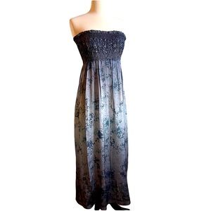 LAPIS Navy Blue, Gray, Black Faircore Dress | Maxi | One Size